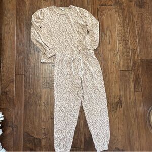 J. Crew Cream Leopard SIper Soft set